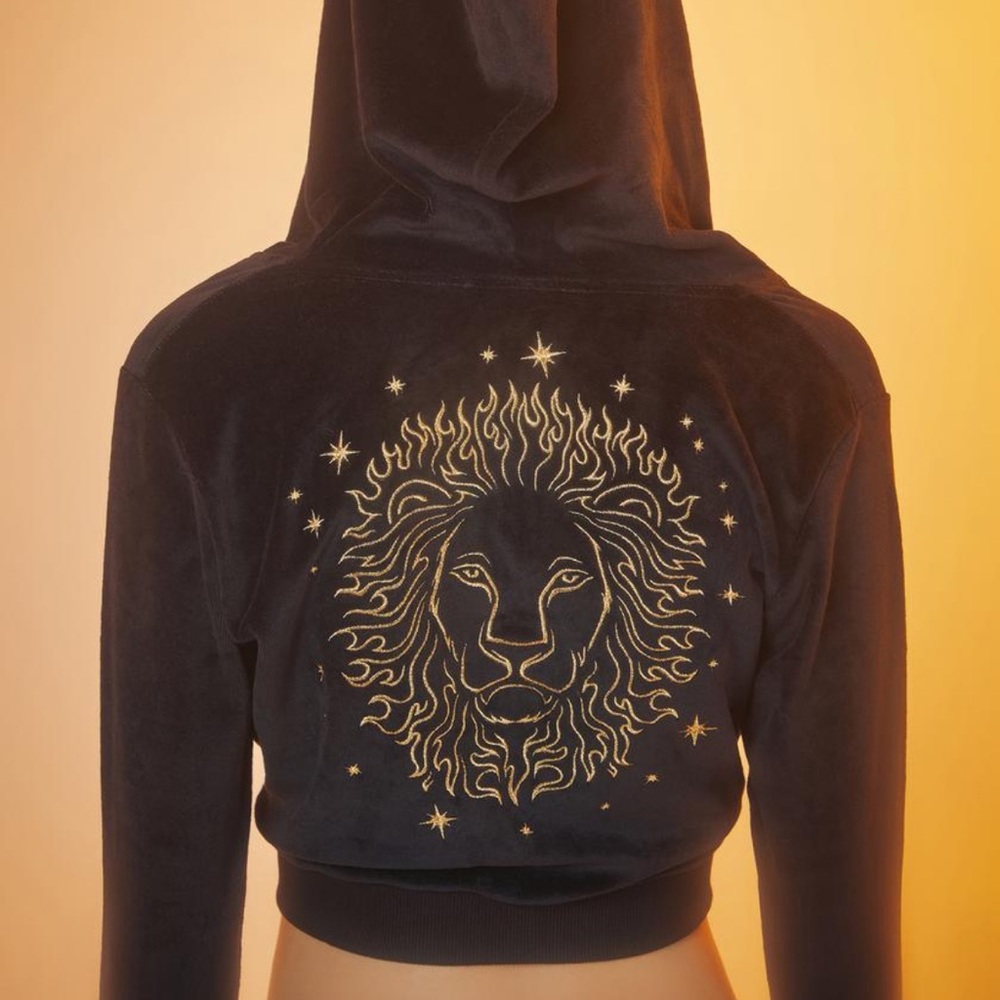 Dollz Kill Horoscopez Confident Leo Queen Track Hoodie size M